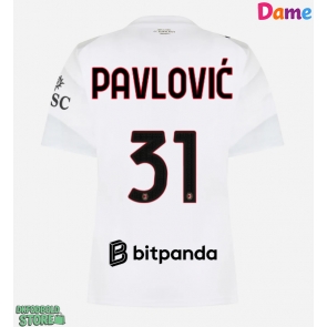 AC Milan Strahinja Pavlovic #31 Replika Udebanetrøje Dame 2026-27 Kortærmet